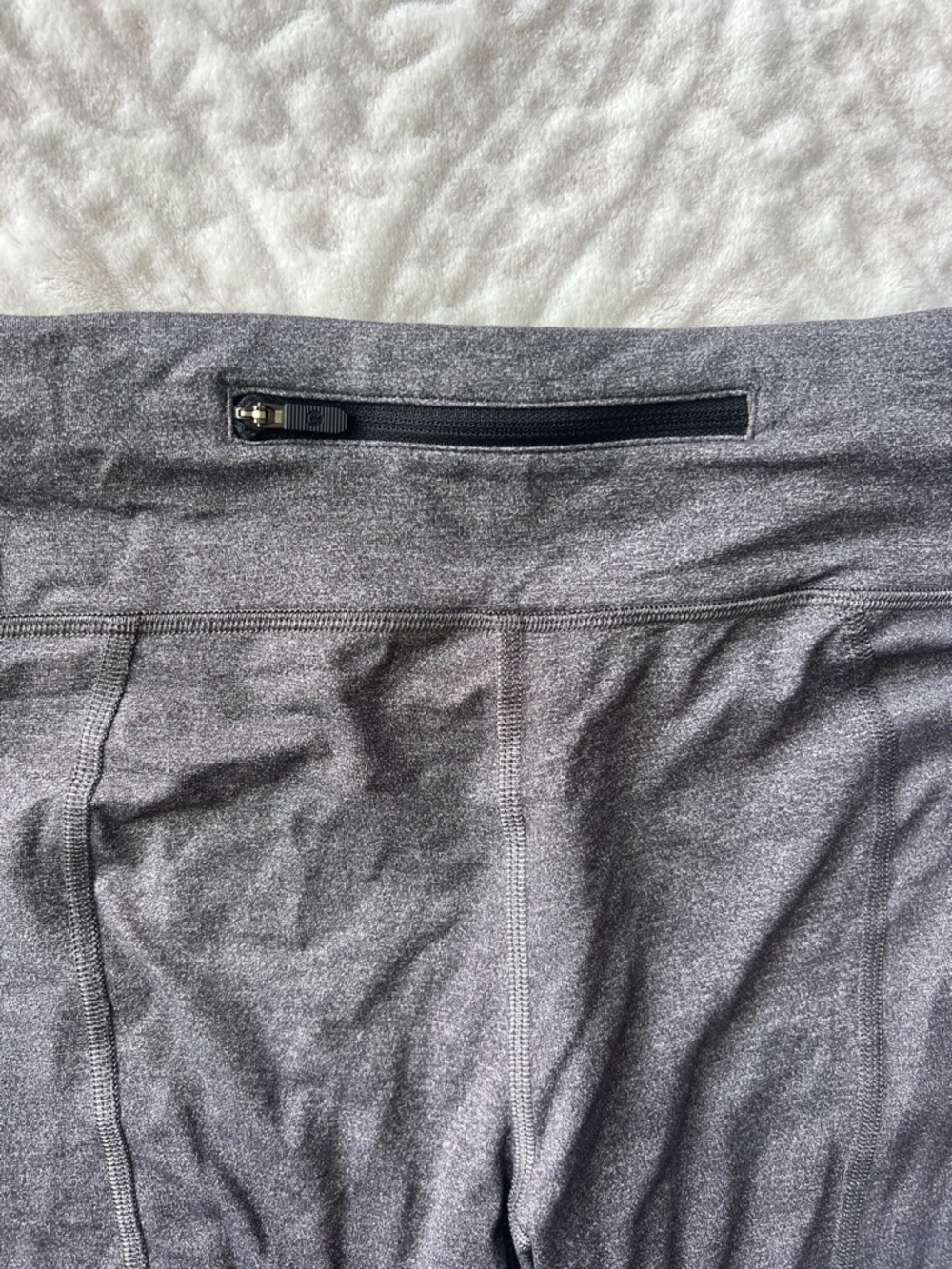 Lululemon Pace Rival Crop 22” Full On Luxtreme | Heathered Black Size 12 - Picture 10 of 11